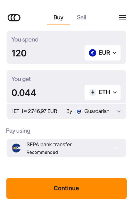 Onramper Widget