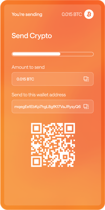 Send crypto